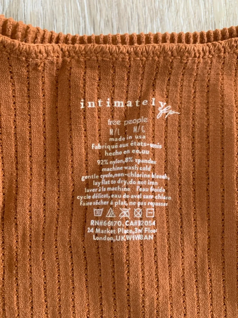 FREE PEOPLE Dynamic Duo Ribbed Long Sleeve NWT Smoked Topaz Brown